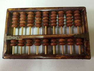 Lotus - Flower Brand Abacus 9 Wood Rods: 63 Wood Beads China