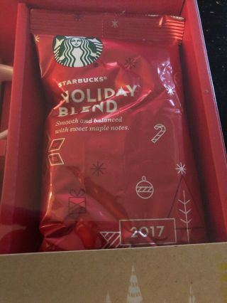 Starbucks Holiday Blend Ground Coffee 2017 14 oz Mermaid Ceramic Mugs & Gift Set 3