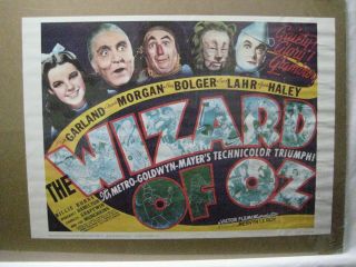The Wizard Of Oz 1939 Vintage Reprint 1970 
