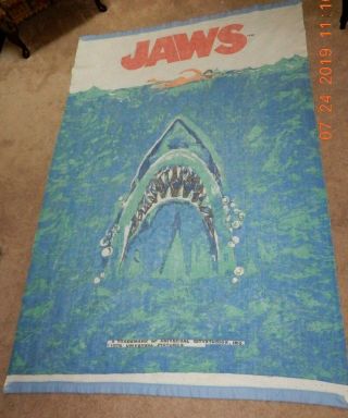 JAWS BLANKET RARE VINTAGE 1975 3