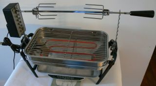 Gently Farberware Open Hearth Electric Broiler Rotisserie/grill 455n Vintag