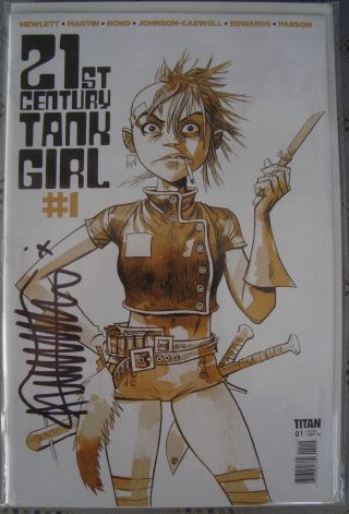 21st Century Tank Girl 1 (titan 2015) Signed Alan Martin 2nd Print