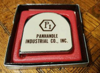 Vintage Lufkin Advertising Tape Measure Panhandle Industrial Co,  Inc