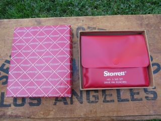 Vintage Starrett No.  S 565 S565pc Set Drive Pin Punches