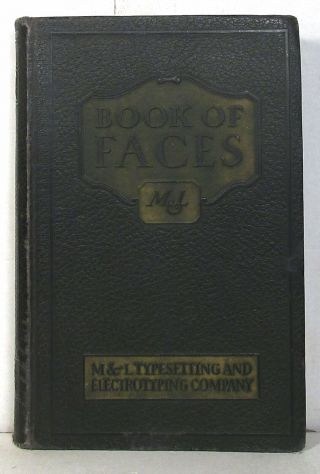 Vintage 574 - Page M&l Typesetting & Electrotyping Book Of Type Faces