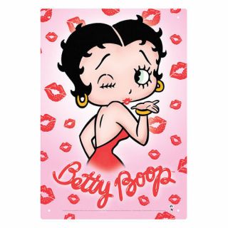 Betty Boop Kisses Licensed Metal Sign