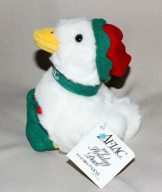 2004 Aflac Cancer Center Holiday Talking Duck 6” Tall