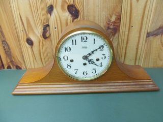 Ridgeway Germany Vintage 8 - Day Mantel Mantle Clock (franz Hermle)