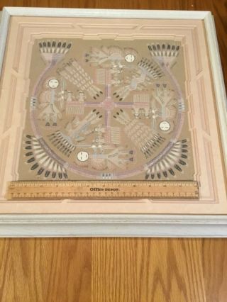 Navajo Native American Sand Painting Art signed by artist 2