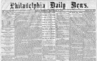 Civil War Newspaper Abraham Lincoln For President 1864 Cricket Club