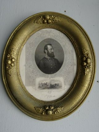 Civil War - Stonewall Jackson Engraving 1860 