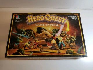 Rare Vintage 1990 Heroquest Game System 100 Complete