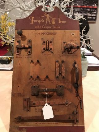 Vintage Forged Iron Hardware Store Salesmen Sample Display