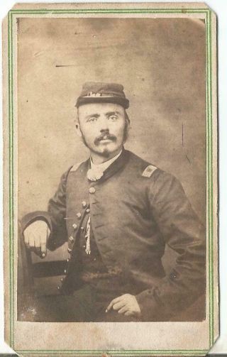 Civil War Cdv Captain Alfred Ayers 18th Pennsylvania Volunteers