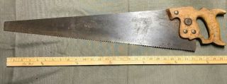 Henry Disston & Sons Antique Hand Saw D 8 Tpi,  26” - Late - ? - 1800’s?