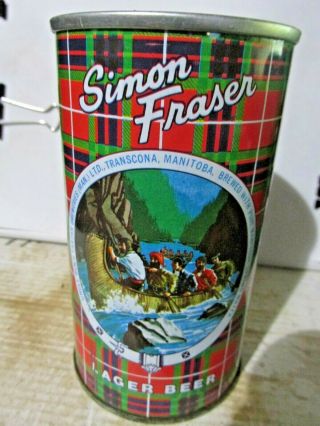 Simon Fraser Graphic Canadian Wide Seam Steel Beer Can - [read Description] -