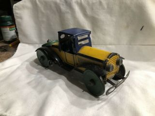 Rare Vintage Marx 1925 King Racer Tin Wind Up Car
