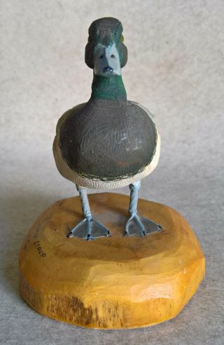 Vintage Hand Carved Wood Figure by John D.  Epp – Greater Scaup,  Canada 3