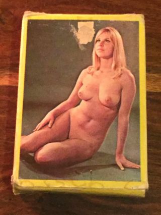 Vintage Playing Cards Nude Naked Woman Pin Up British Hong Kong