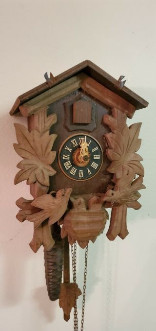 Vintage Coocoo Clock West Germany Reglua A25 - 80birds