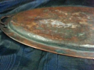 Copper Hammered Oblong Serving Tray 23.  5 