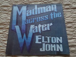 Elton John Madman Across The Water Lp Vinyl Plum 1st Press A1/b4 Rasputin Vgc,