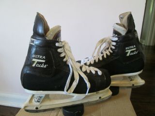 Vintage 1979 Ccm Ultra Tacks Hockey Skates Sz 9 Prolite Ii Blades Canada - Only 1