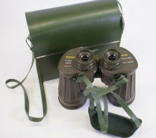 Vintage Tasco 7x50 328mw Marine Made In Japan Waterproof Binoculars W/ Case