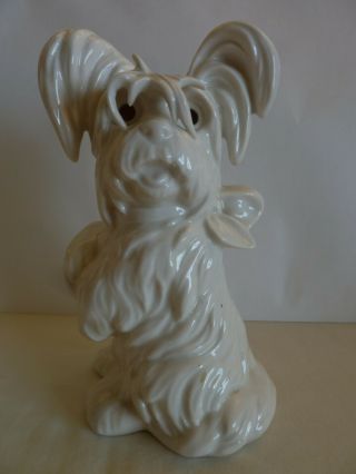 German Porcelain - Unfinished Work - Perfume Lamp Yorkshire Terrier Figurine