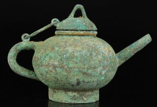 Unique China Bronze Handmade Casting Teapot Decorative Collec Gift Old