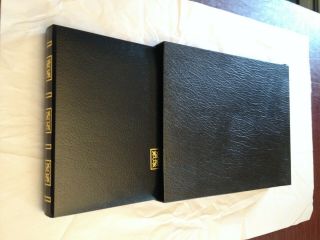 Vintage Parker Photo Album Gold On Black In Dust Sleeve W/15 Pages