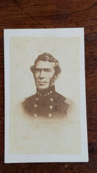 Confederate Civil War General Braxton Bragg Cdv Image