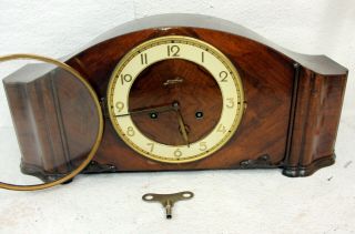 Antique Table Clock Mantel Clock German clock JUNGHANS 3