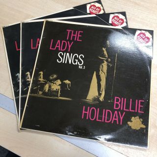 Billie Holiday The Lady Sings Vol 1,  2 And 3 Vinyl Mono