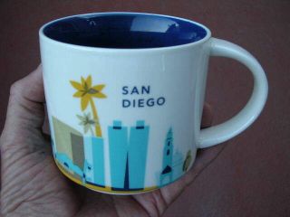 Starbucks 3 1/2 " San Diego California 2017 Coffee Mug City Skyline You Are Here