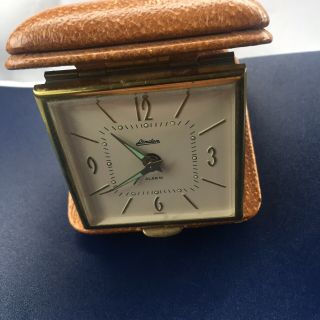 Vintage Linden Wind Up Travel Alarm Clock Made In Germany