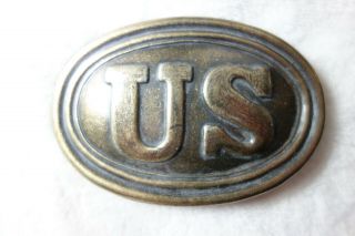 Solid Brass Us Civil War Infantry Soldiers U.  S.  Union Army Soldier Belt Buckle
