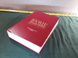 RYRIE STUDY BIBLE Expanded Edition NIV,  1994,  Moody press,  Hard cover,  pre - owned 3