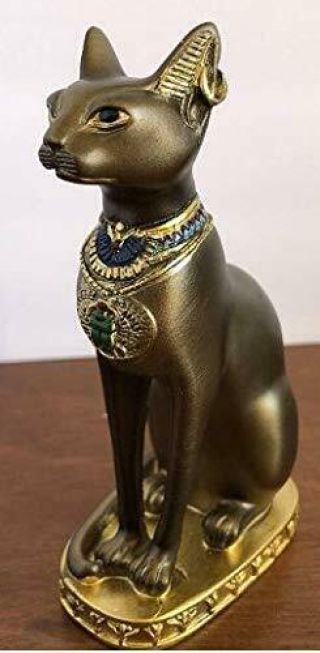 Youni - Ancient Egypt Kitty Egyptian Bastet Sculpture Cat Goddess Statue Coll.