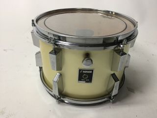 8x12 Vintage Sonor Phonic Mounted Tom 6 Ply Beech (metallic Silver)