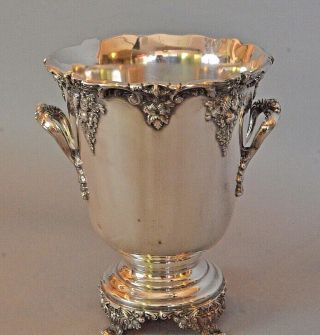 Vintage Reed & Barton King Francis Silver - Plated Champagne Wine Bucket 1685