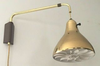 Adjustable Wall Lamp By Gerald Thurston For Lightolier Mid Century Modern