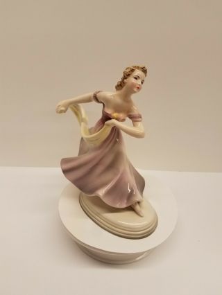 Art Deco Collectible Keramos Goldscheider Dancing Lady Figurine Wien Austria