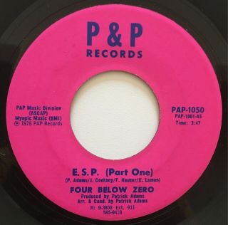 Four Below Zero Rare E.  S.  P.  Disco Northern Soul 45 Listen