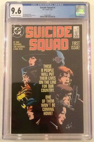 Suicide Squad 1 (dc Comics,  1987) Cgc Graded 9.  6 Ow/white Pages