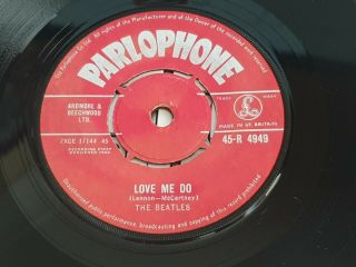 The Beatles - Love Me Do - Uk Parlophone Red Label