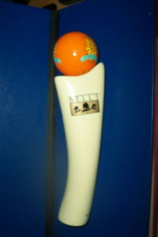 VINTAGE Bell’s Brewery Oberon Ale Sun Logo Beer Tap Handle 10.  5” Tall 2