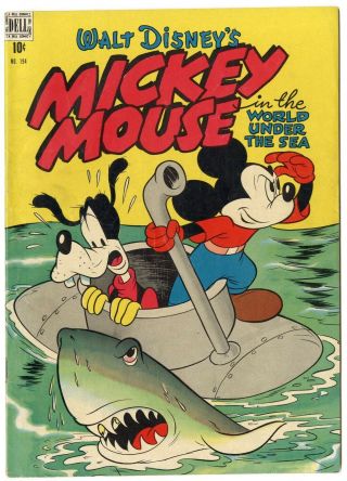 Mickey Mouse Four Color 194 Fn,  6.  5 Ow/white Pages Disney Dell 1948 No Resv