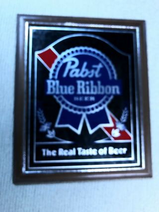 Vintage Advertising Pabst Blue Ribbon Beer Sign Man Cave Mirror