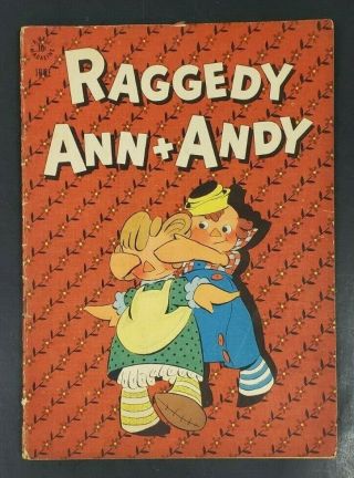1946 June No.  1 Dell Comic Book Raggedy Ann,  Andy 10 Cents Rare Cs4